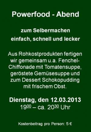 Powerfood-Abend &raquo; weiterlesen