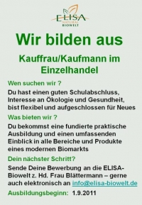 Wir bilden aus Kauffrau/Kaufmann im Einzelhandel
