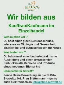 Wir bilden aus Kauffrau/Kaufmann im Einzelhandel